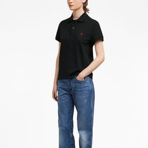Ami Paris Black Ami Polo